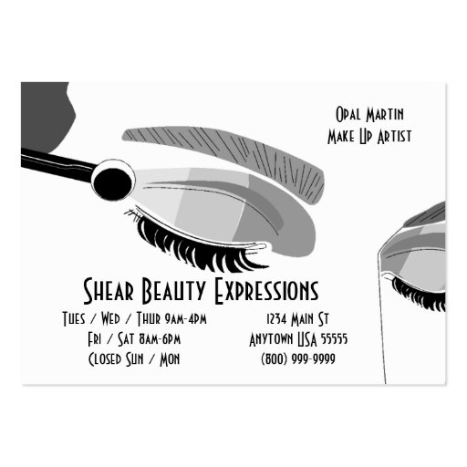 Beauty And Make Up Business Card (front side)