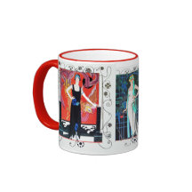 BEAUTY AND PHOENIX,FASHION DESIGNER MAKE UP ARTIST COFFEE MUGS