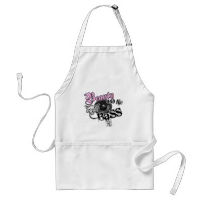 Beauty and the BASS Apron by dustyvinyldesign