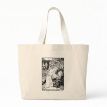 beauty and the beast canvas bag