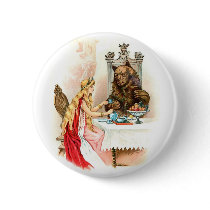 Beauty and the Beast Button by monstervox Beauty and the Beast Button