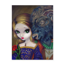 "Beauty and the Beast" Postcard by strangeling "Beauty and the Beast" Postcard