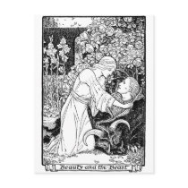 beauty and the beast postcards