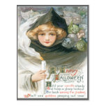 Beauty And The Goblins Vintage Postcard