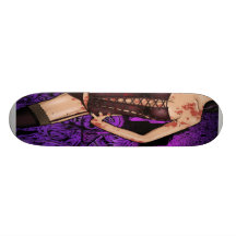 Beauty and the Zombies Skate Board