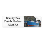 Beauty Bay, Crab Boat in Dutch Harbor, Alaska Bumper Sticker