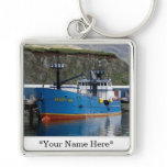 Beauty Bay, Crab Boat in Dutch Harbor, Alaska Key Chain
