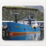 Beauty Bay, Crab Boat in Dutch Harbor, Alaska Mouse Pad