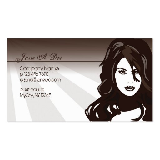 Beauty Business Card Template (front side)