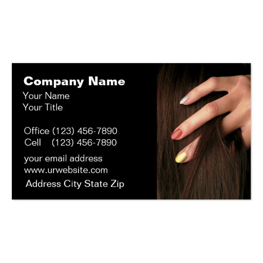 Beauty Business Cards (front side)