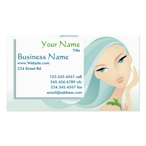 Beauty Business Cards custom (front side)