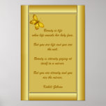 Beauty by Kahlil Gibran posters