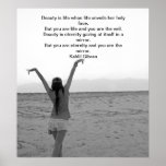 Beauty by Kahlil Gibran Posters