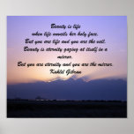 Beauty by Kahlil Gibran Print