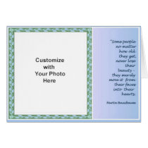 Beauty, card, blue