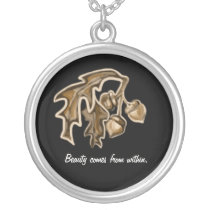 Beauty comes from within: Acorn necklaces