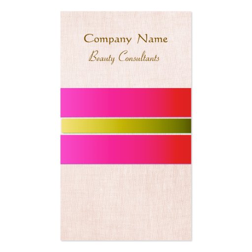 Beauty Consultant Business Card Template