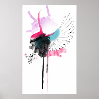 beauty dies poster by bakerlab