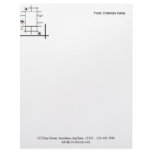 Beauty Divergence in Black and White Letterhead Template
