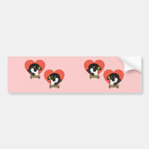 Beauty & Dot.Ca Hearts Bumper Sticker