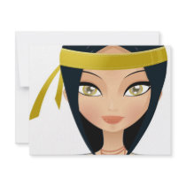 Beauty face invitations by Melisende Beauty face invitations