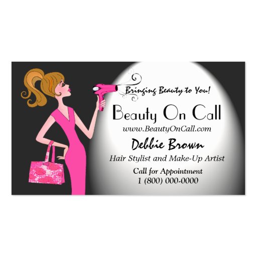 Beauty for Celebrities! Business Cards (front side)