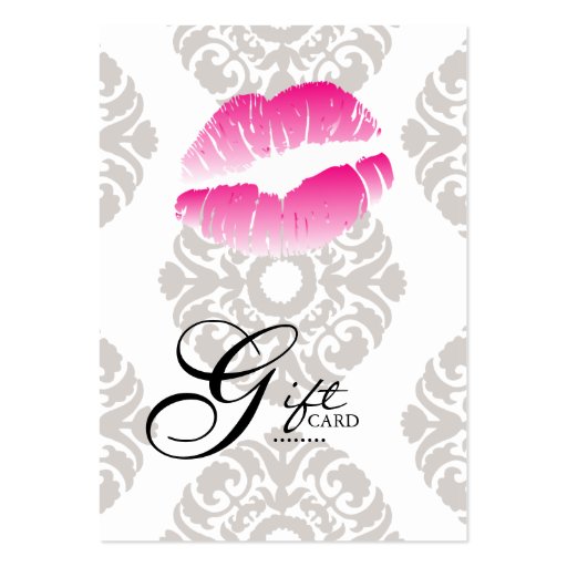 Beauty Gift Cards Lips Makeup Pink Business Card Templates