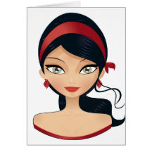 Beauty Girl Card