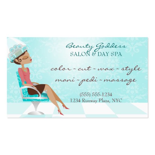 Beauty Goddess Appointment Business Cards
