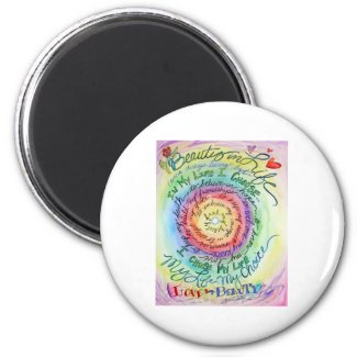 Beauty in Life Rounded Rainbow Fridge Magnets