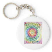 Beauty in Life Rounded Rainbow Keychain