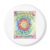 Beauty in Life Rounded Rainbow Fridge Magnets