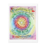 Beauty in Life Rounded Rainbow Postcard