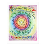 Beauty in Life Rounded Rainbow Postcard