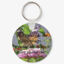Beauty in little things keychains by AuroraBDavi Beauty in little things keychains
