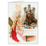 Beauty In Pink And The Beast Greeting Card