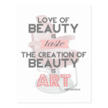 Beauty is Art Hair Stylist Salon Postcard postcards