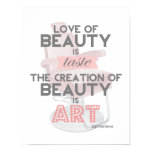 Beauty is Art Retro Quote Stylist Salon Print posters