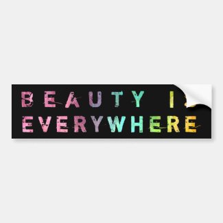 Beauty Is Everywhere Bumper Stickers