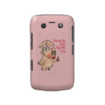 beauty is only pig skin deep pun funny cartoon case-mate blackberry case