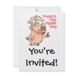 beauty is only pig skin deep pun funny cartoon announcements