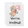 beauty is only pig skin deep pun funny cartoon announcements