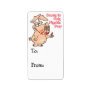 beauty is only pig skin deep pun funny cartoon custom address labels