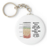 Beauty May Be Skin Deep But Five Layers Of Skin Key Chains