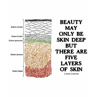 Beauty May Be Skin Deep But Five Layers Of Skin shirt