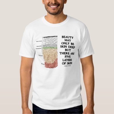 Beauty May Only Be Skin Deep But 5 Layers Of Skin Tshirts