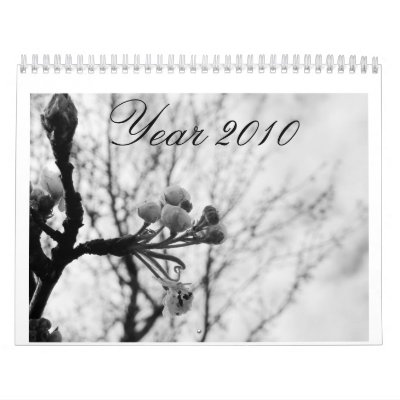 Beauty of Nature... the black & white edition Wall Calendar by Nicole999
