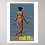Beauty on the Beach in Costa Rica Poster