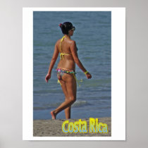 Beauty on the Beach in Costa Rica Poster