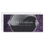 BEAUTY PARLOUR GIFT CERTIFICATE RACK CARD TEMPLATE